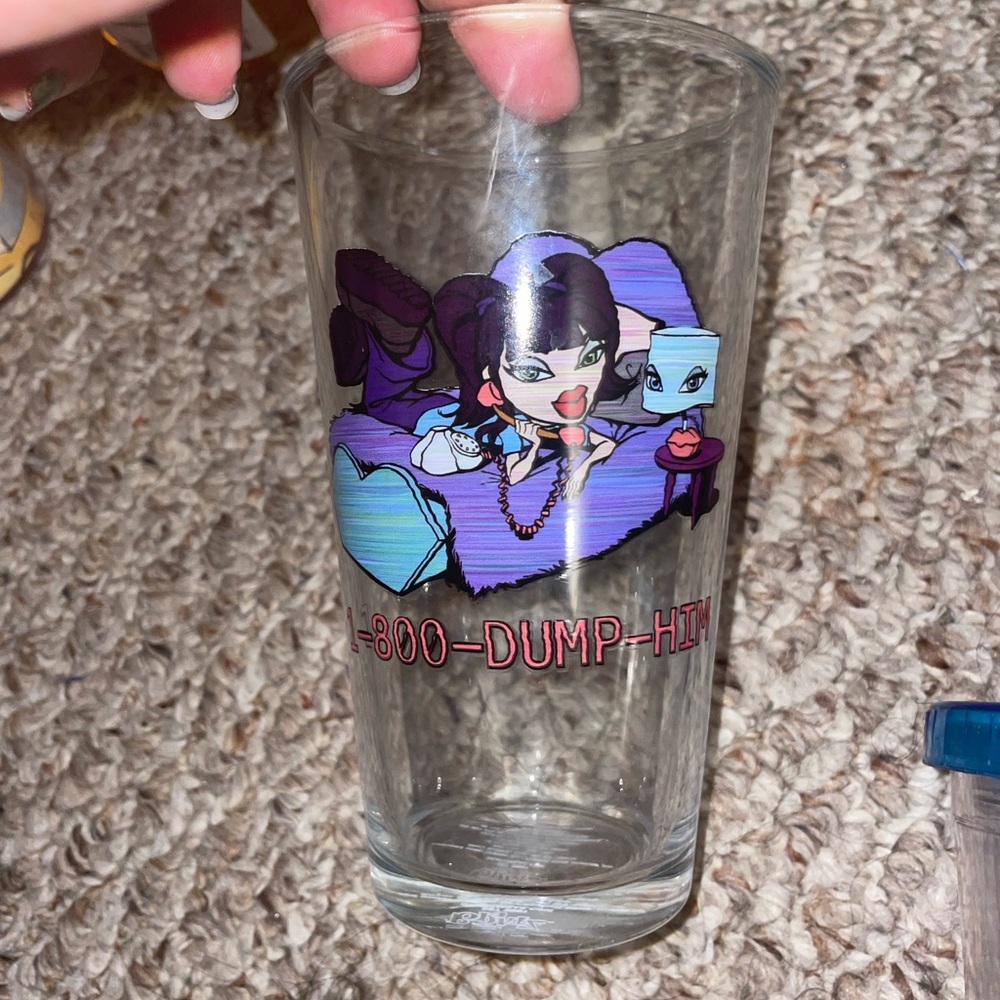 Clear Glass with Bratz Design